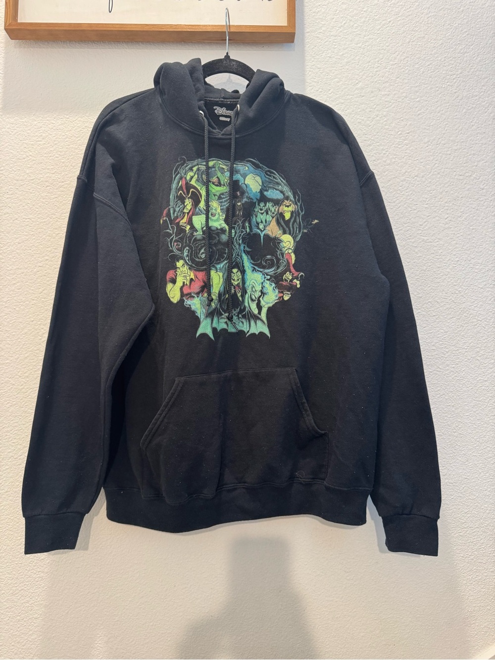 Disney Villains Wicked Things Hoodie w/ skull graphic made of Disney villains